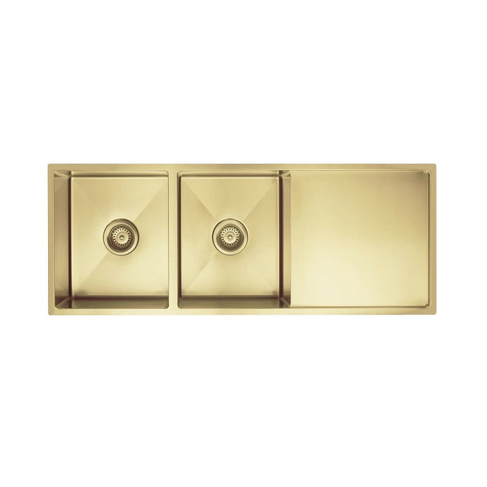 1160 x 450 x 230mm Brushed Gold / Brass Kitchen Sink