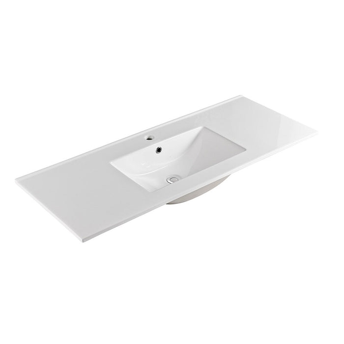 Indulge | Kelsa 1200 Fluted Matte White Wall Hung Vanity - Acqua Bathrooms