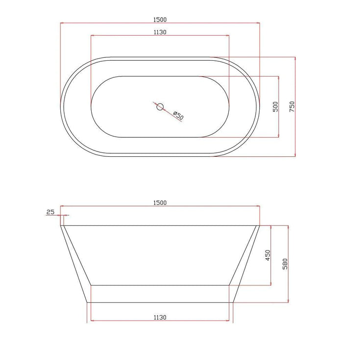 Shanty Round Freestanding Bath Tub