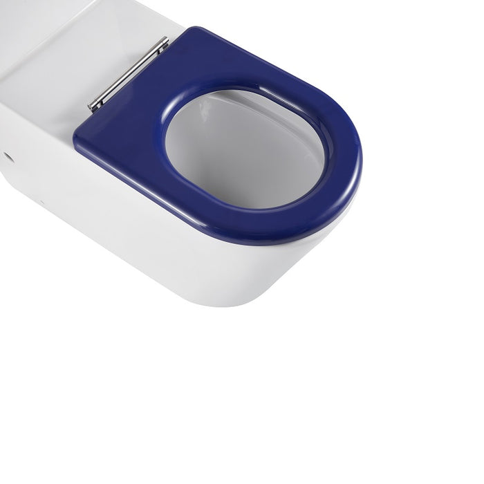 Cesena Care Rimless Care Toilet Suite - Grey Seat & Raised Button