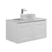 Indulge | Hampton 900 Provincial Matte White Shaker Wall Hung Vanity - Acqua Bathrooms