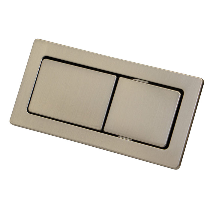 Rectangle Brushed Nickel Flush Buttons