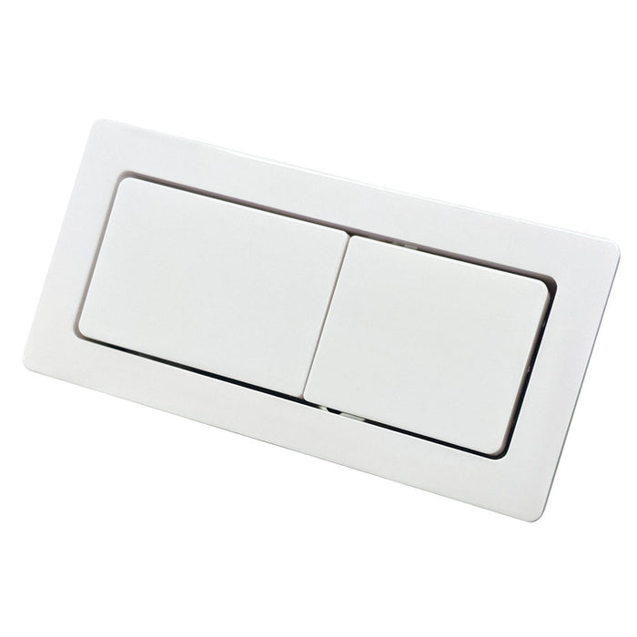 Rectangle Matte White Flush Buttons