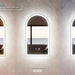 Arched Frameless 600 x 900mm Back Lit LED Mirror - Three Light Temperatures - Acqua Bathrooms