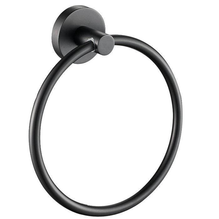 Cesena Hali Gun Metal Towel Ring