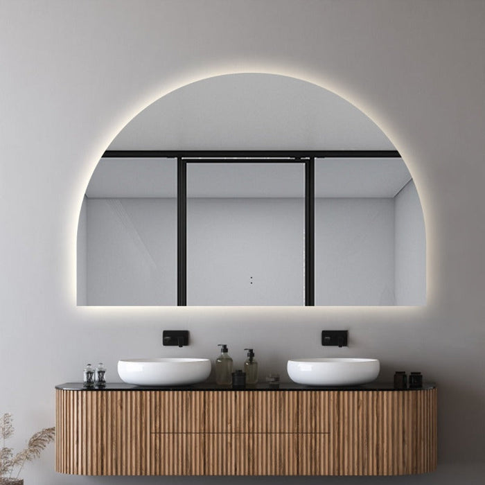 Indulge | Arched Touchless 1500 x 1000 LED Mirror - Three Light Temperatures - Acqua Bathrooms