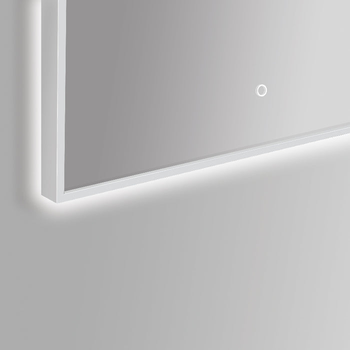 Arched 600 x 900mm Matte White LED Mirror - Three Light Temperatures