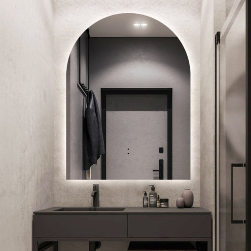 Indulge | Arched Touchless 750 x 1000 LED Mirror - Three Light Temperatures - Acqua Bathrooms