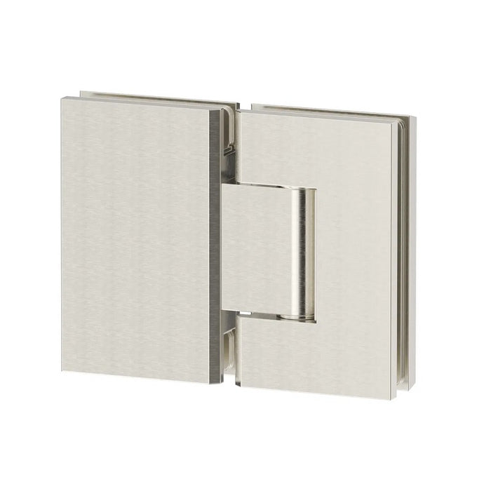 Brushed Nickel Shower Screen Hinge – Glass to Glass