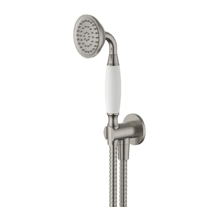 Bordeaux Brushed Nickel Traditional Hand Held Shower Set