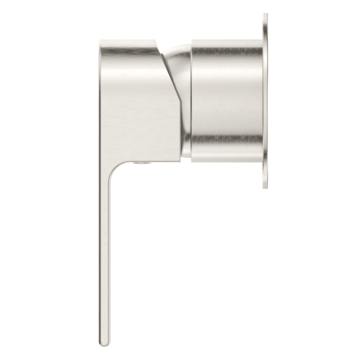 Beki Brushed Nickel Shower Mixer - Round Plate - Trim Kit Only