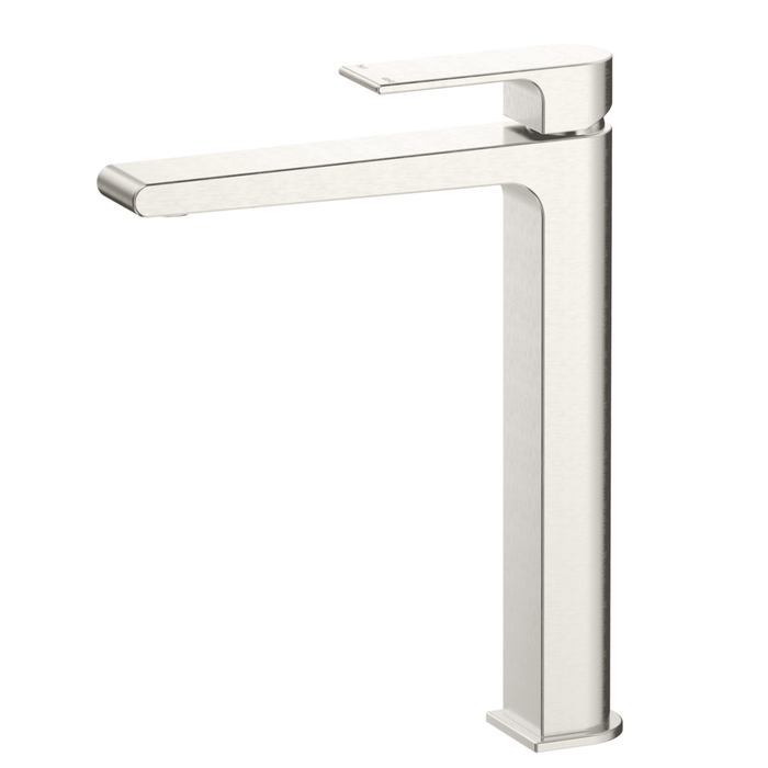 Beki Brushed Nickel Tall Basin Mixer