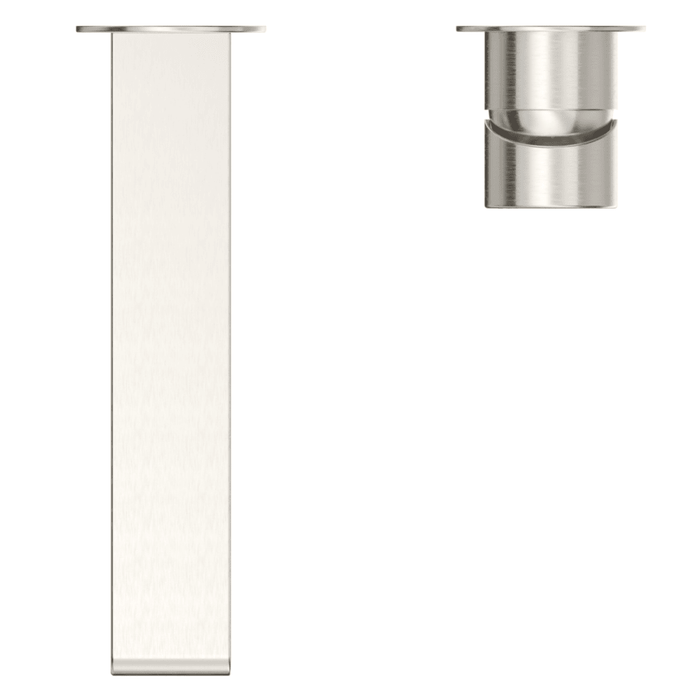 Beki Brushed Nickel Wall-Spout Combo - 2P - Trim Kit Only