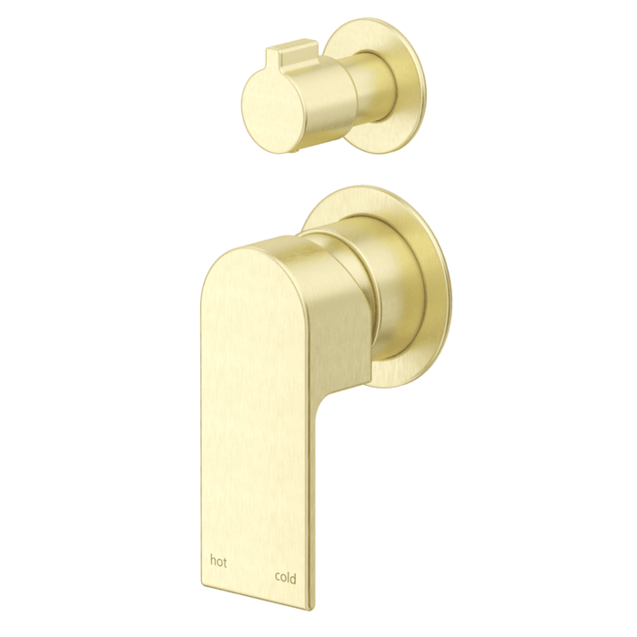 Beki French Gold Shower Mixer Diverter - 2P - Trim Kit Only