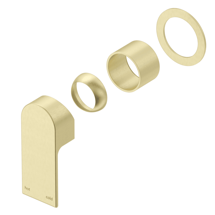 Beki French Gold Shower Mixer - Round Plate - Trim Kit Only