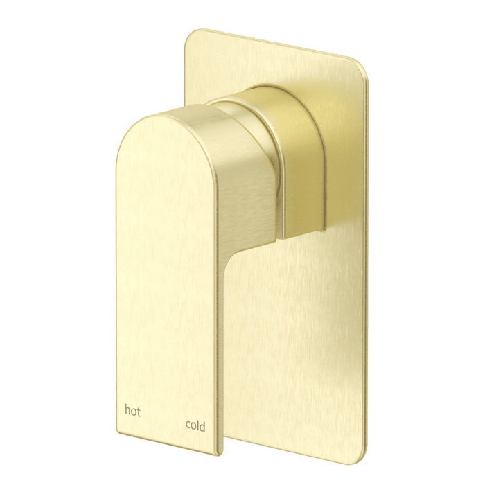 Beki French Gold Shower Mixer - Square Plate - Trim Kit Only