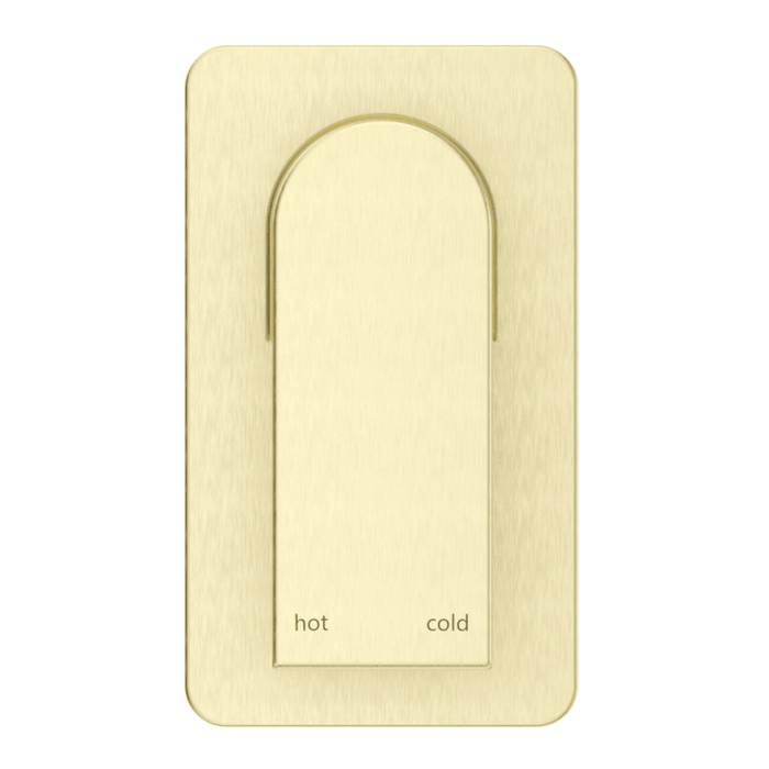 Beki French Gold Shower Mixer - Square Plate - Trim Kit Only