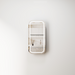 Curva LED Soft Square Matte White Shaving Cabinet - Acqua Bathrooms