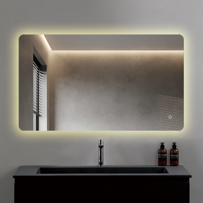 Curva 1200 x 700mm Bluetooth LED Mirror - Three Light Temperatures