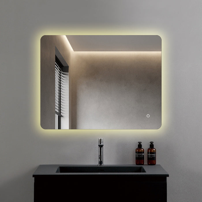 Curva 900 x 700mm Bluetooth LED Mirror - Three Light Temperatures