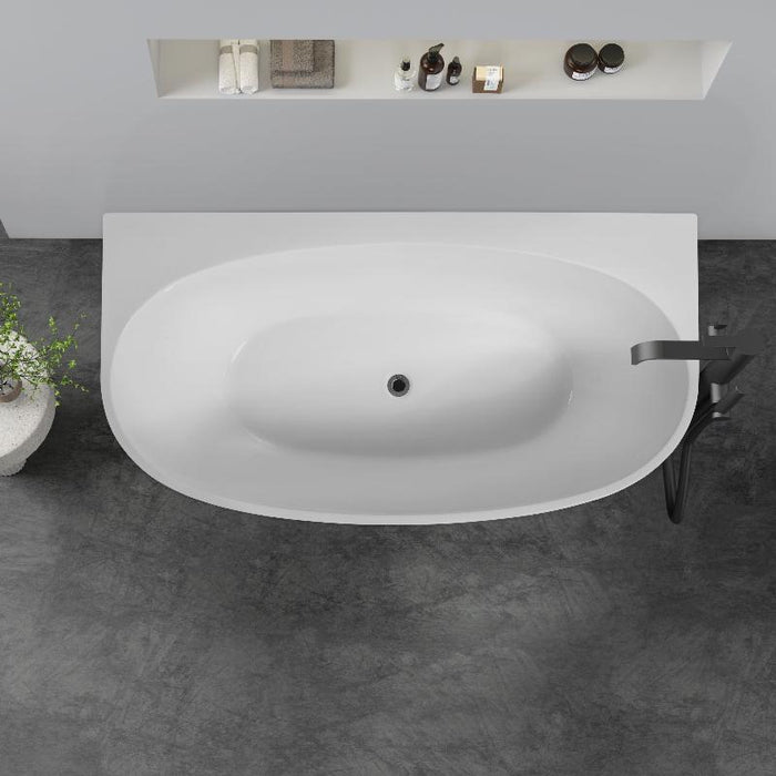 Delta 1500 Back to Wall Oval Freestanding Bath Tub