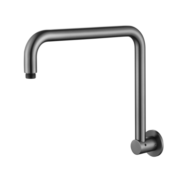 Star Round Gun Metal Shower Arm