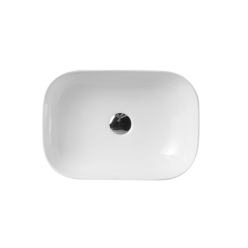 Rectangle Gloss White 460 x 320 x 135mm Above Counter Basin By Indulge® - Acqua Bathrooms