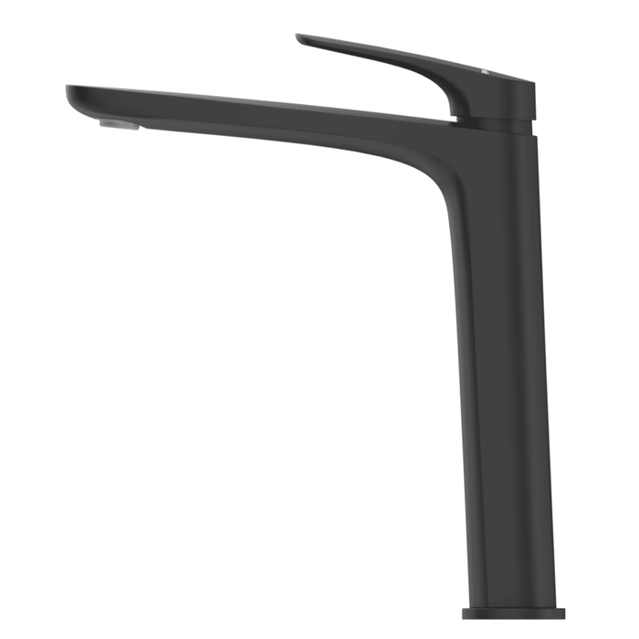 Kaza Matte Black Tall Basin Mixer