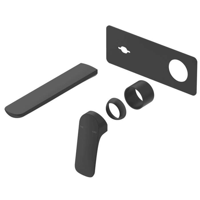 Kaza Matte Black Wall-Spout Combo - 1P - Trim Kit Only