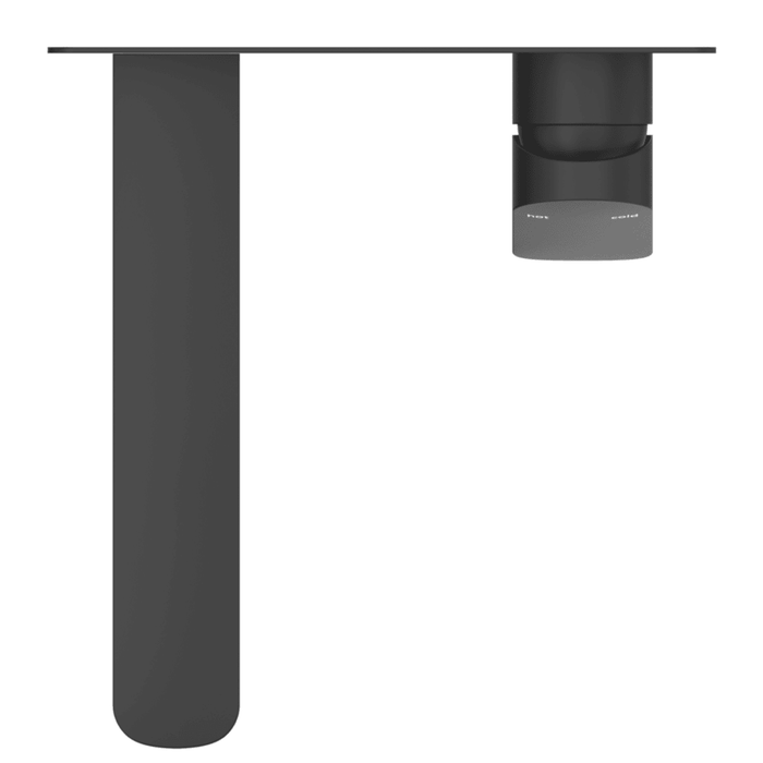 Kaza Matte Black Wall-Spout Combo - 1P - Trim Kit Only