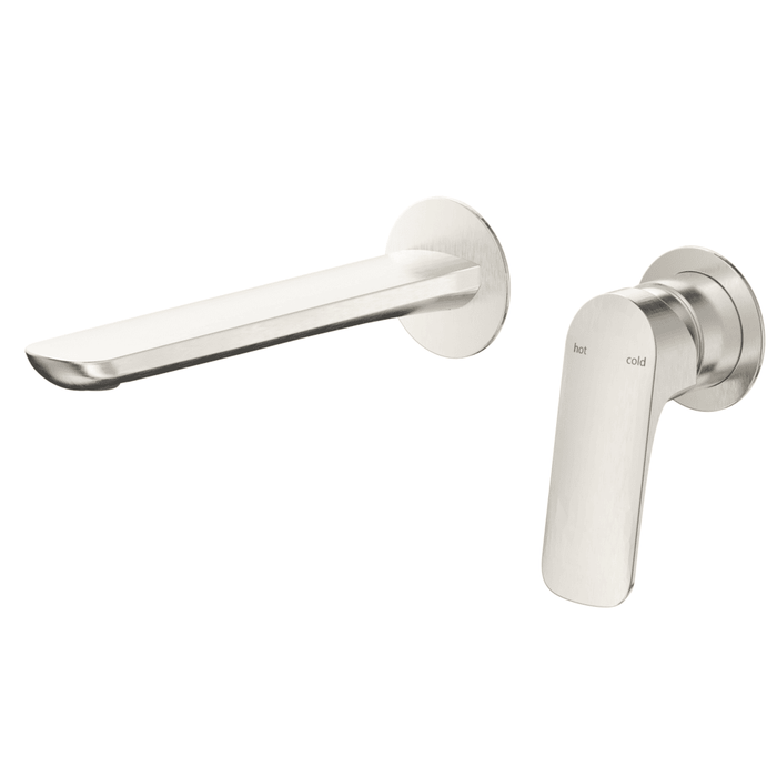 Kaza Brushed Nickel Wall-Spout Combo - 2P - Trim Kit Only