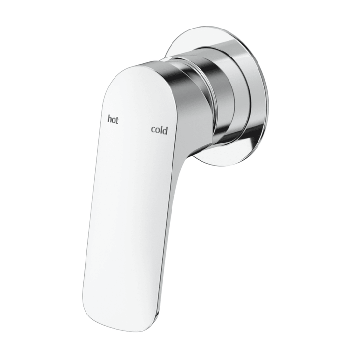 Kaza Chrome Shower Mixer - Round Plate - Trim Kit Only