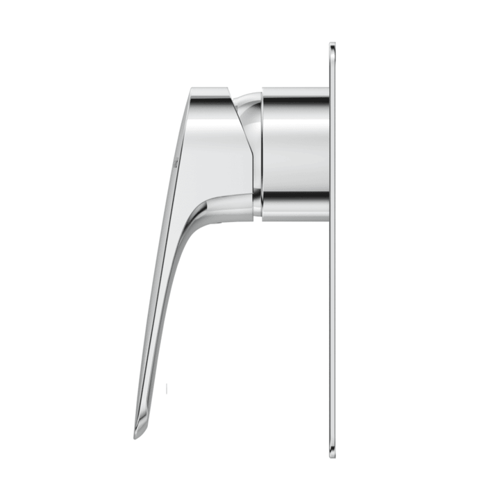 Kaza Chrome Shower Mixer - Square Plate - Trim Kit Only