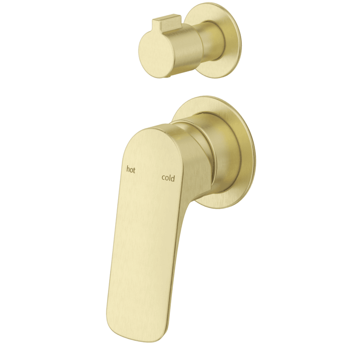 Kaza French Gold Shower Mixer Diverter - 2P - Trim Kit Only