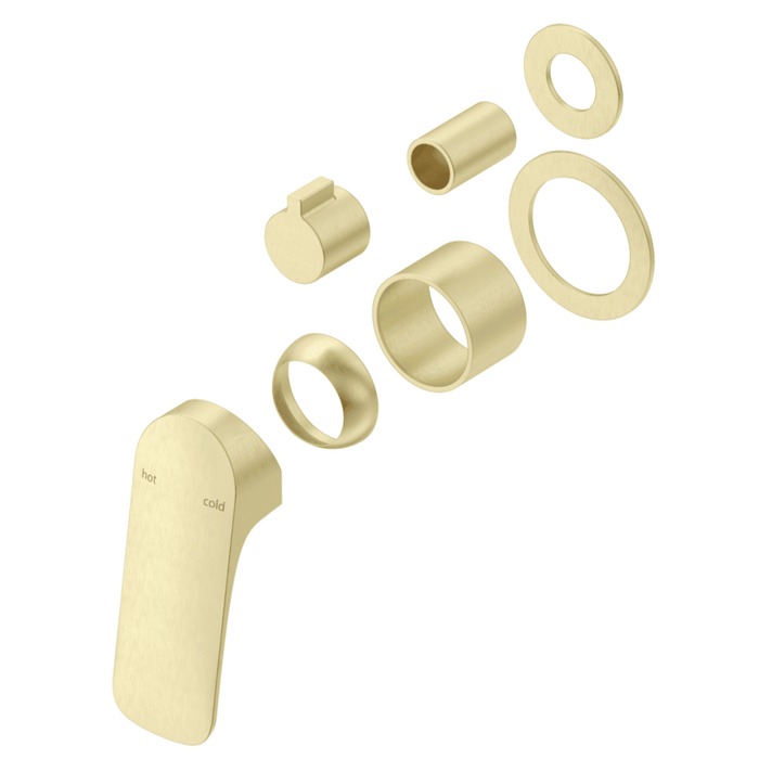 Kaza French Gold Shower Mixer Diverter - 2P - Trim Kit Only