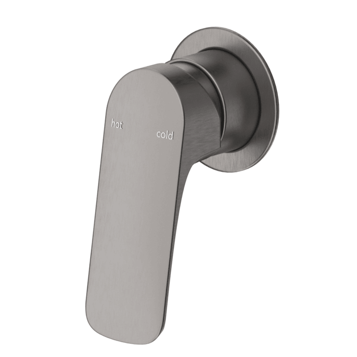 Kaza Gun Metal Shower Mixer - Round Plate - Trim Kit Only