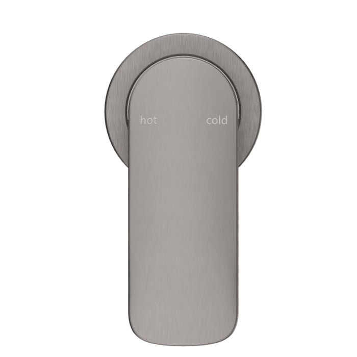 Kaza Gun Metal Shower Mixer - Round Plate - Trim Kit Only