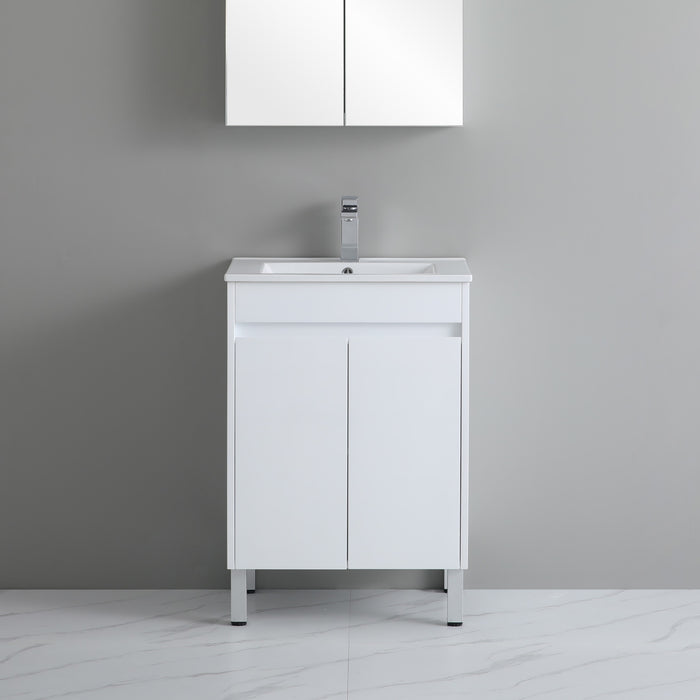 PVC 600mm Narrow Vanity on Legs