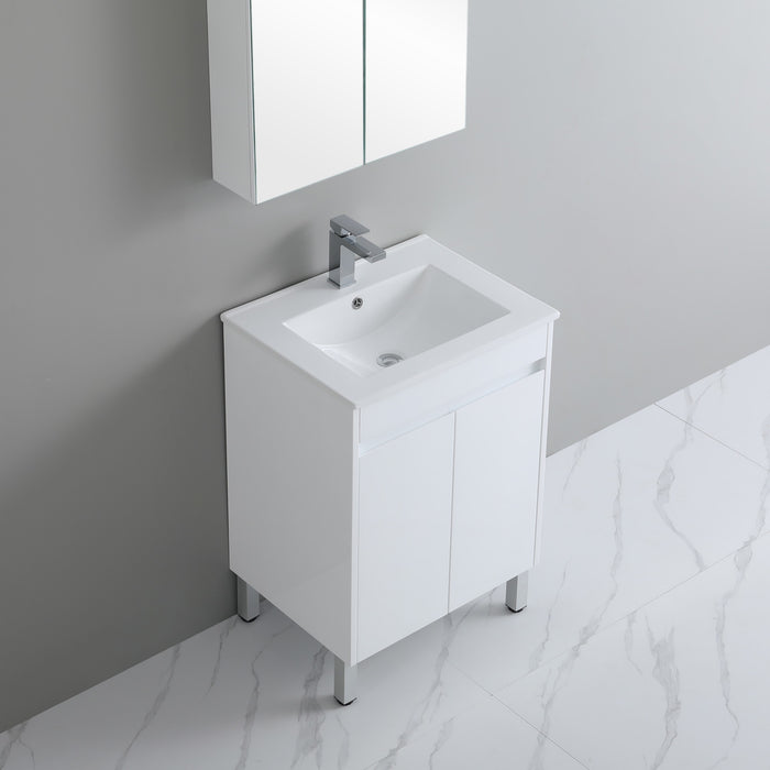 PVC 600mm Narrow Vanity on Legs