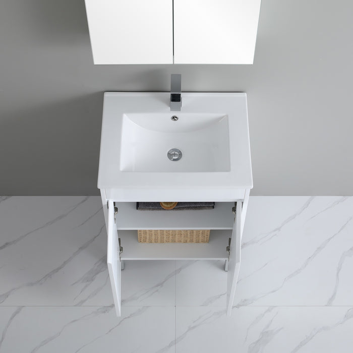 PVC 600mm Narrow Vanity on Legs