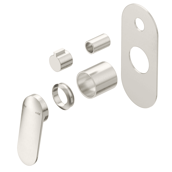 Lantra Brushed Nickel Shower Mixer Diverter - 1P - Trim Kit Only