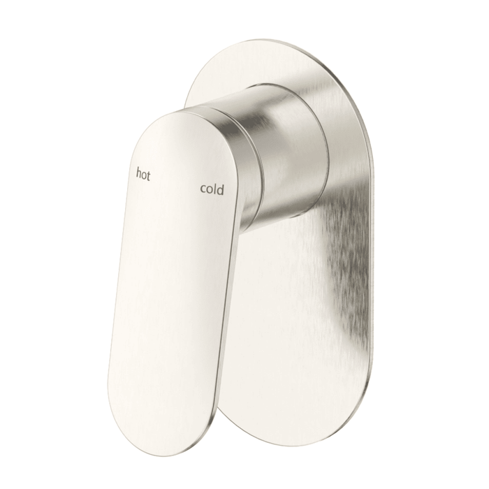 Lantra Brushed Nickel Shower Mixer - Oval Plate - Trim Kit Only