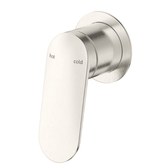 Lantra Brushed Nickel Shower Mixer - Round Plate - Trim Kit Only