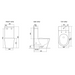 Luzzi Short Projection Rimless Back to Wall Faced Toilet Suite - Acqua Bathrooms