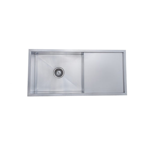 960 x 450 x 200mm Stainless Steel Kitchen Sink - Square Drain - Acqua Bathrooms