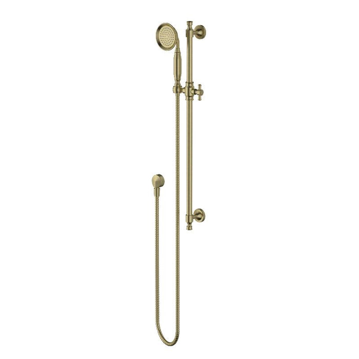 Montpellier Brushed Bronze Traditional Shower Rail Set