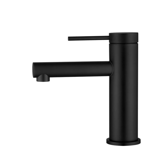 Mica Matte Black Basin Mixer Straight