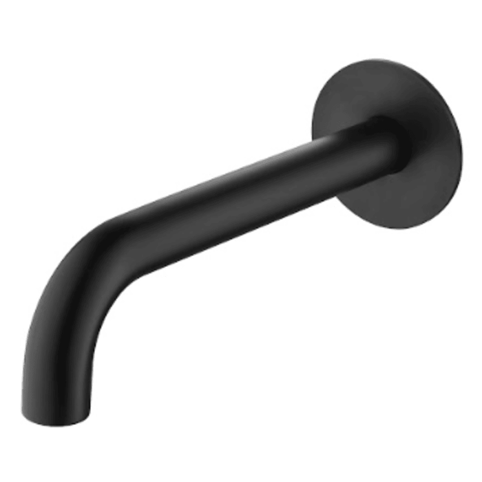 Mica Matte Black Bath/Basin Spouts - 250mm