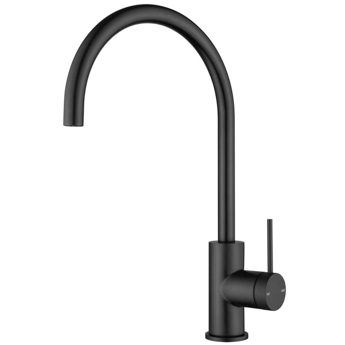 Mica Matte Black Gooseneck Sink Mixer