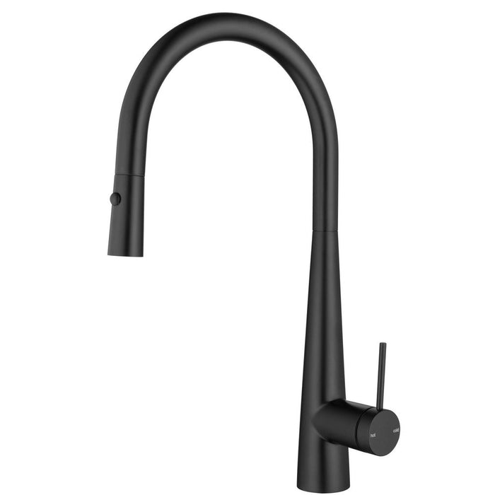 Mica Matte Black Pull-Out Cone Sink Mixer